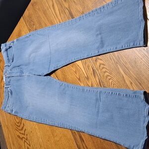 Frame Denim Light Blue Wide Leg Jeans